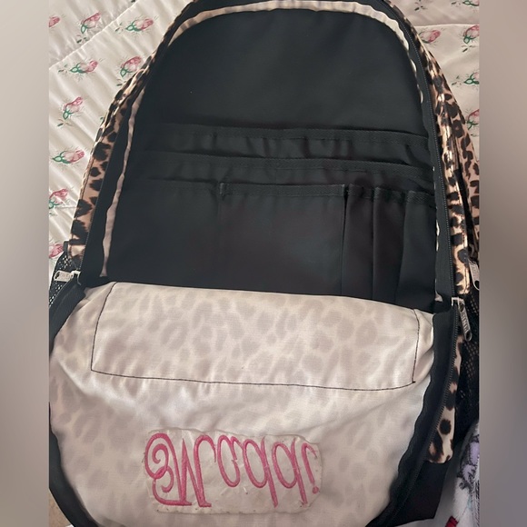 Backpack, cheetah print, Victoria secret PINK! - Picture 2 of 5